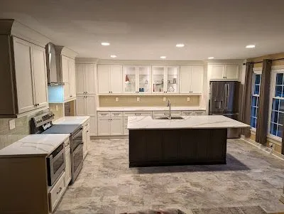 We just had our kitchen remodeled and it took a total of 12 business days from start to finish.